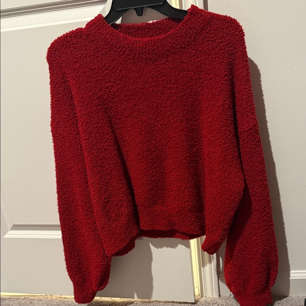 Dreamers Vibrant Red Crew Neck Sweater